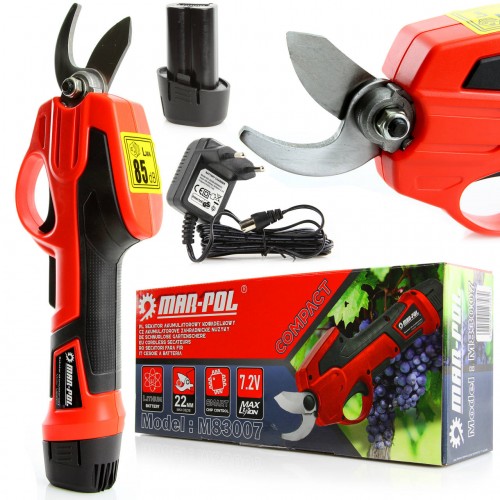 Akumulatora dārza šķēres  7.2V (M83007)